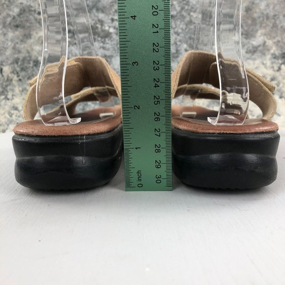 FLEXUS by Spring Step Women's 41 (US 9.5-10) Quasida Beige Suede Leather Sandals - Picture 5 of 15